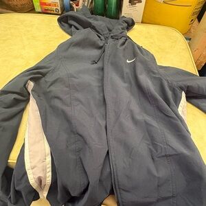 Nike Men's Navy and Gray Windbreaker